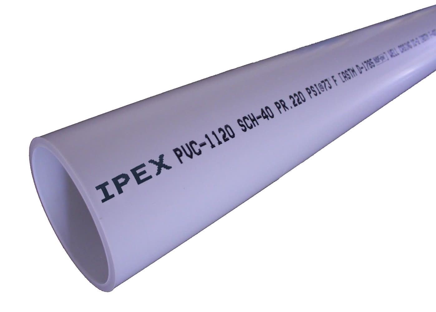 IPEX 4-in x 10-ft 220-PSI Schedule 40 PVC Pipe