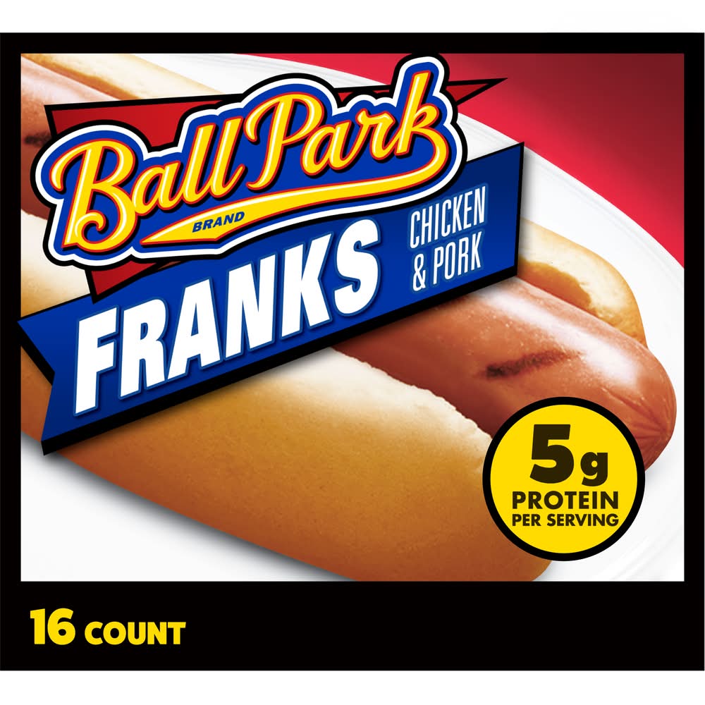 Ball Park Franks Hot Dogs, Chicken & Pork (15 oz, 8 ct)