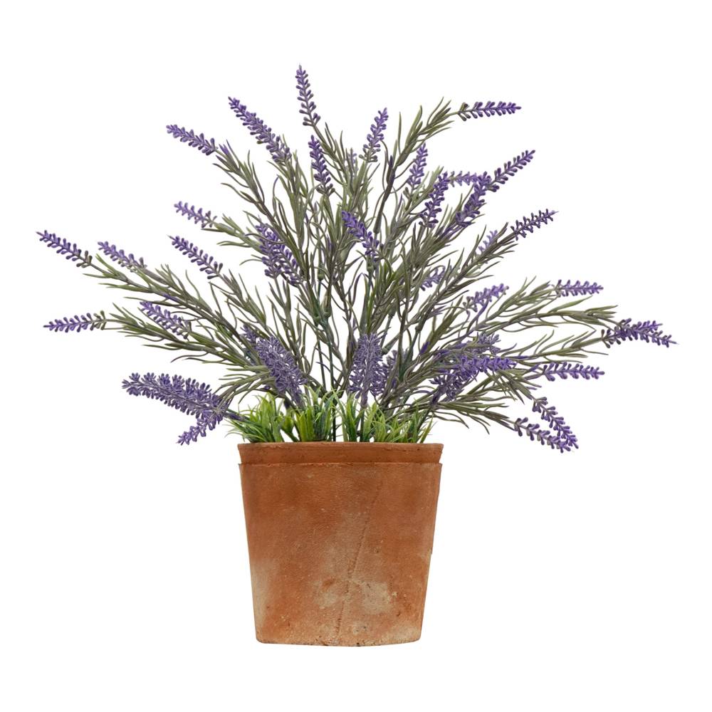 allen + roth 14-in Purple Indoor Lavender Artificial Plant | P1001-LW