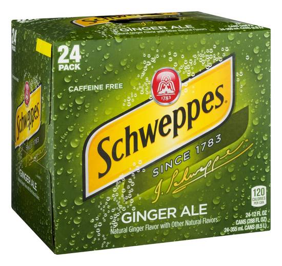Schweppes Ginger Ale (24 x 12 fl oz)
