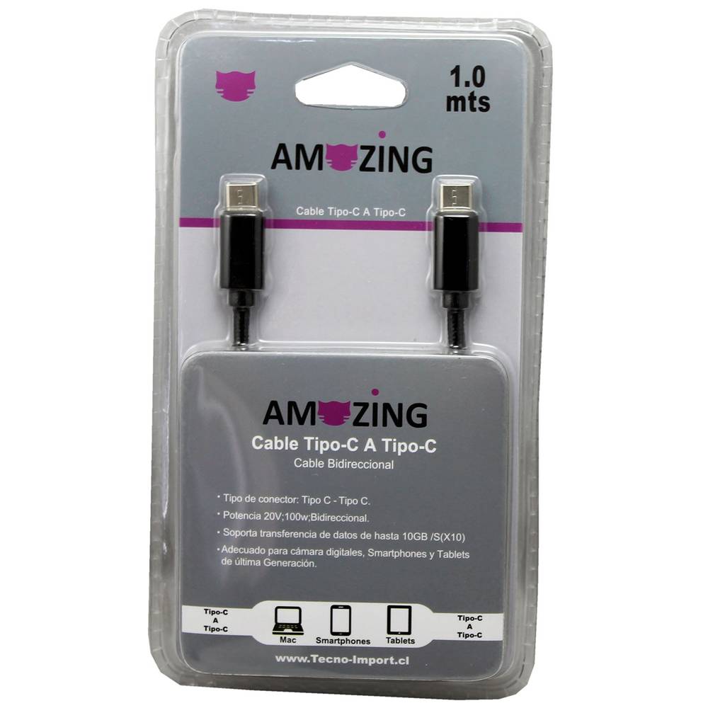 Amazing cable tipo c a tipo c (1 m)