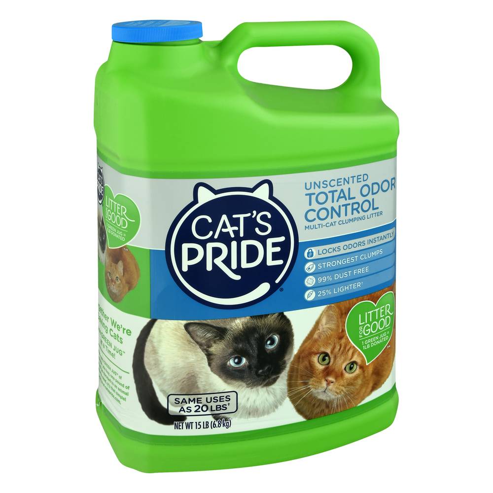 Cat's Pride Unscented Total Odor Control (15 lbs)