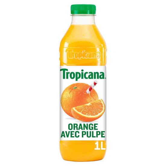 Jus d'orange - Pure Premium - Avec Pulpe - Bouteille 1l TROPICANA