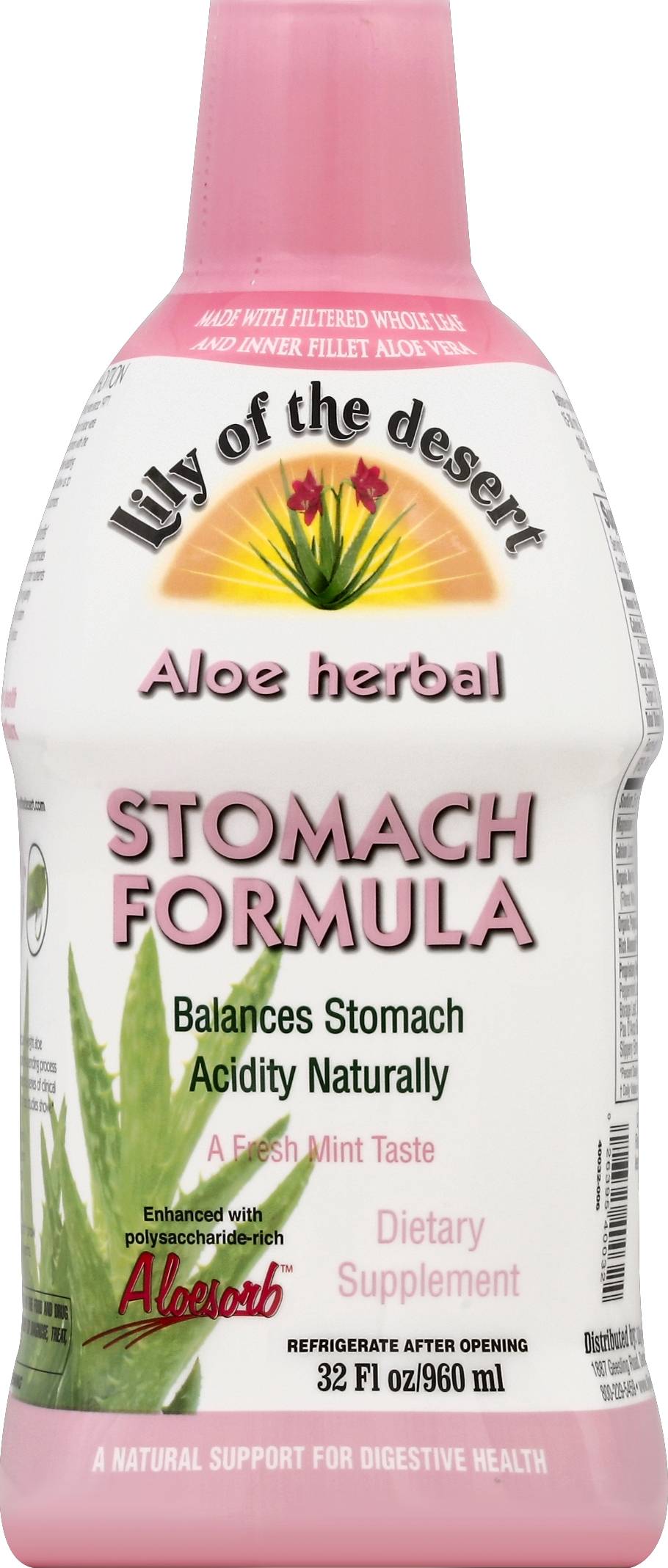 Lily of the desert Fresh Mint Taste Aloe Herbal Stomach Formula (32 fl oz)