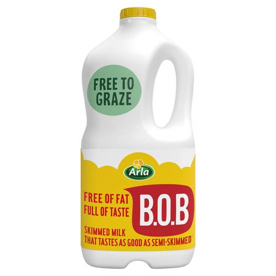 BOB Milk Fat Free Skimmed 2l