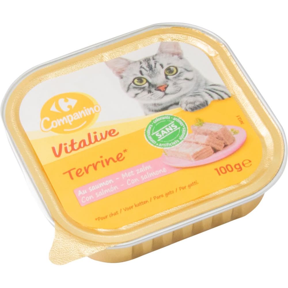 Carrefour Companino Vitalive Terrine au Saumon 100 g