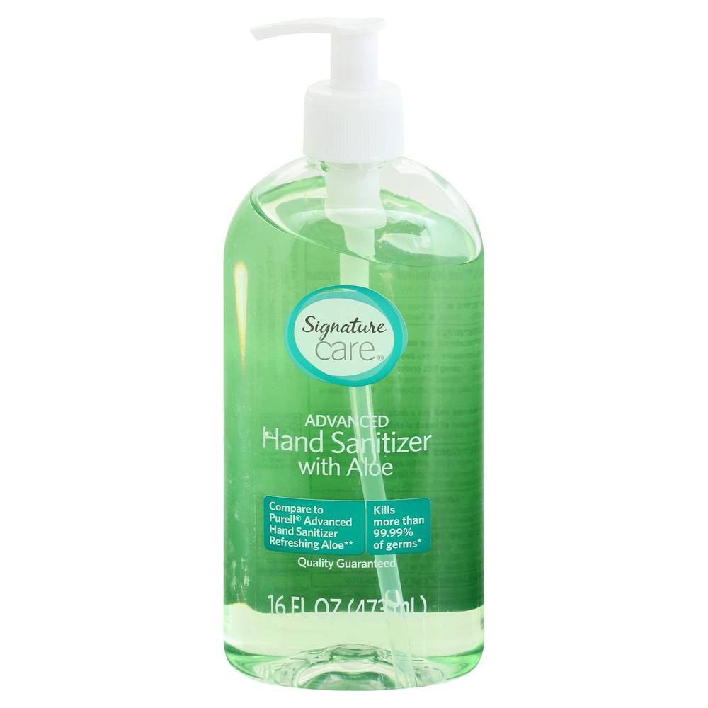 Signature Care Advanced Hand Sanitizer With Aloe (16 fl oz)