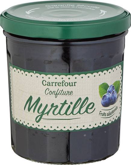 Confiture myrtille CARREFOUR - le pot de 370g