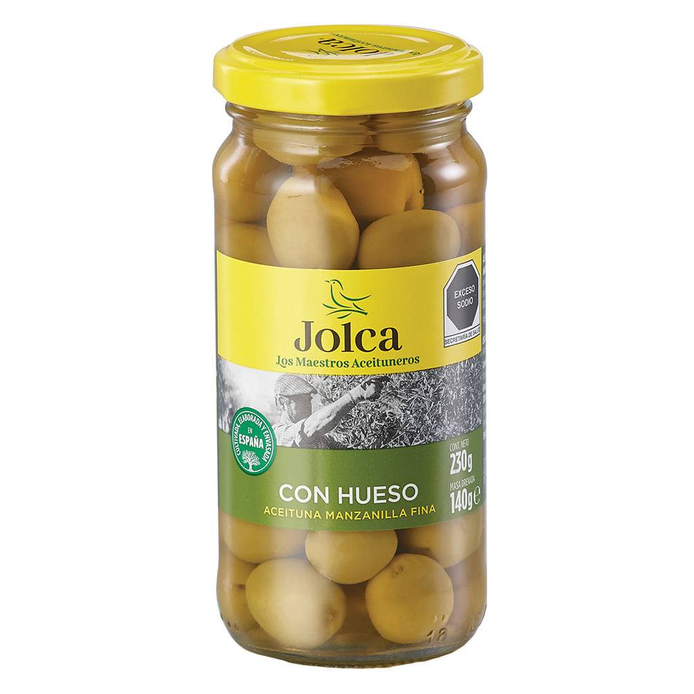 Jolca · Aceitunas verdes con hueso (230 g)