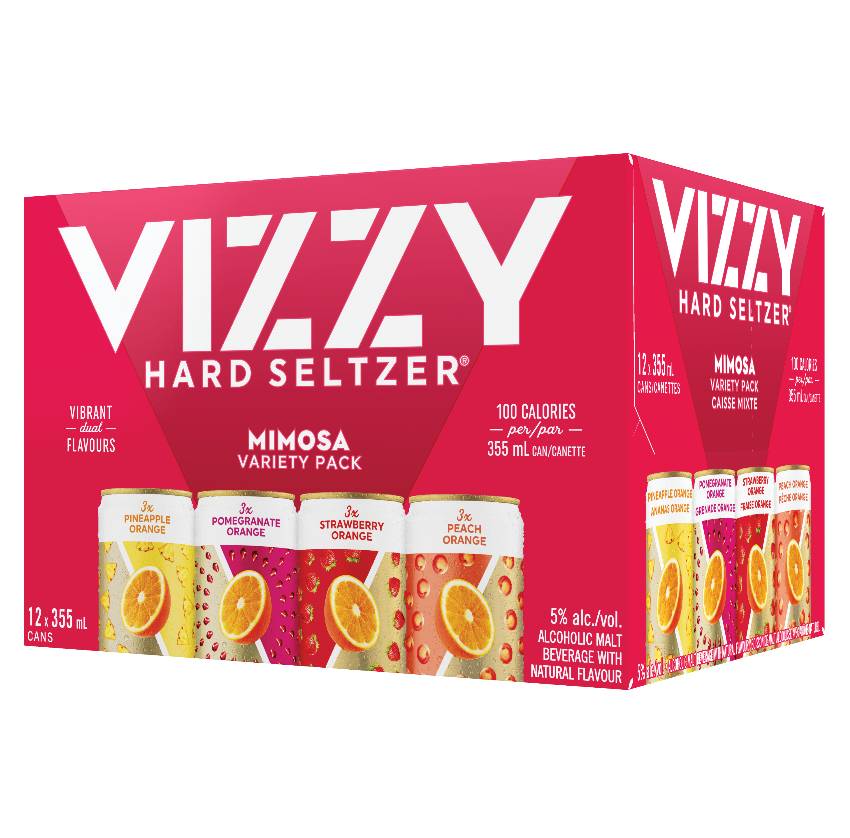 Vizzy Mimosa Variety Pack  (12 Cans, 355ml)