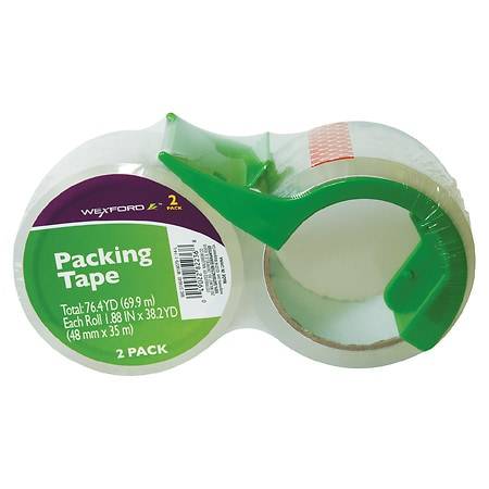 Wexford Packing Tape With Dispenser (2 ct)