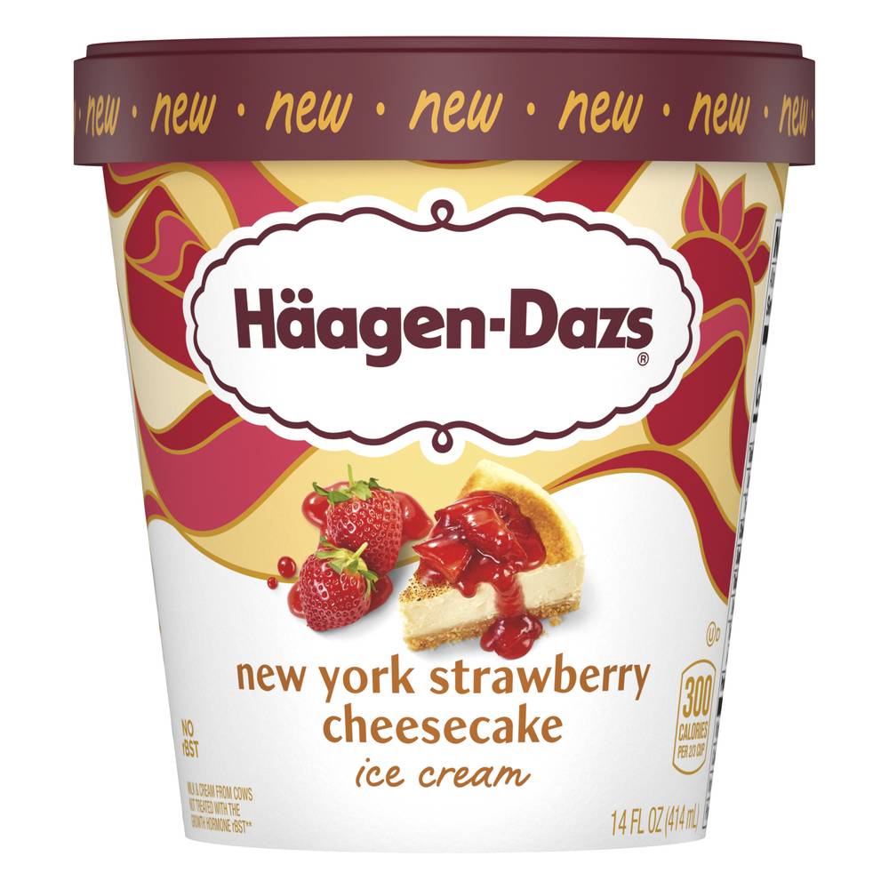 Häagen-Dazs Ice Cream, Strawberry (14 fl oz)