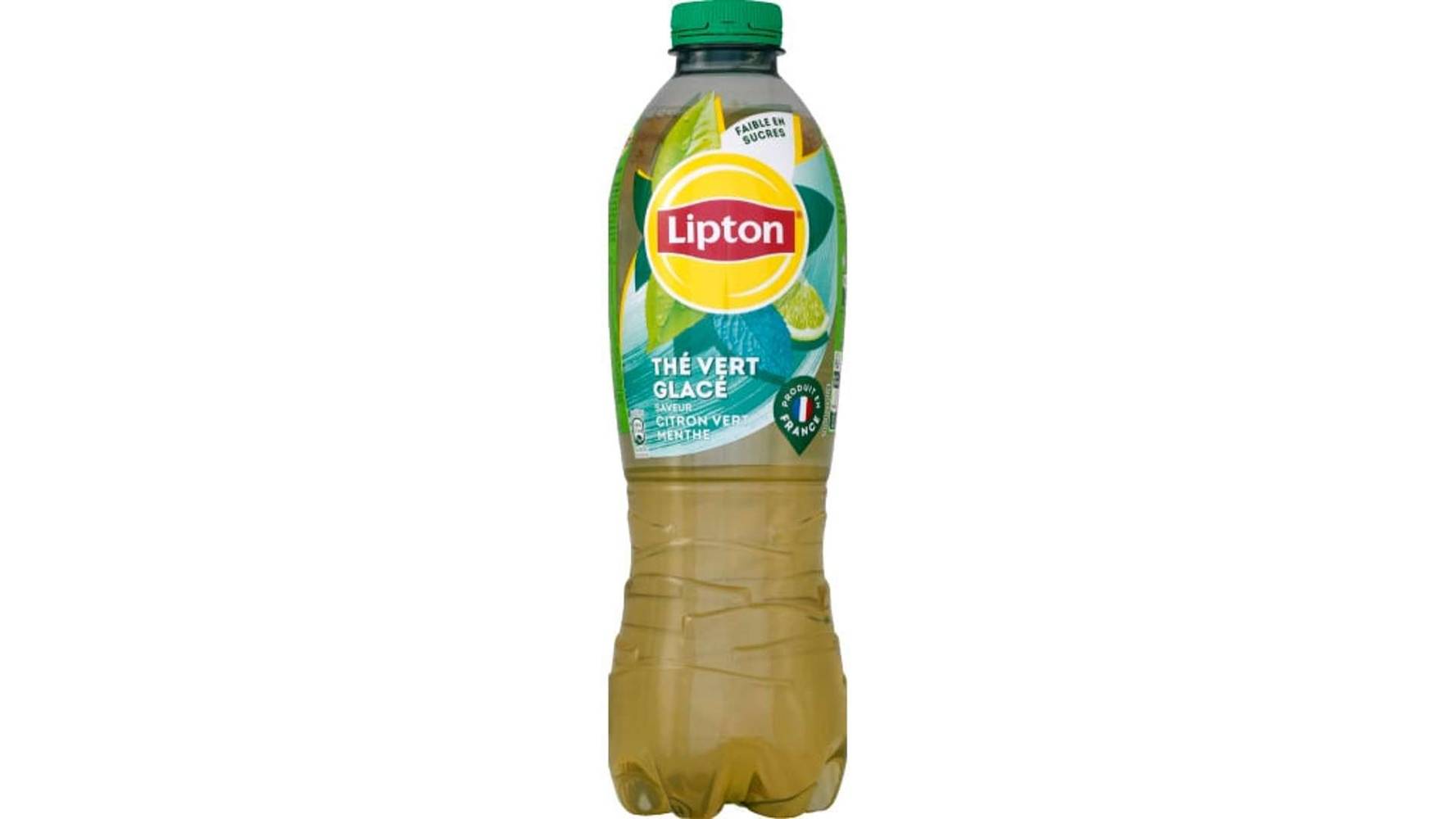Lipton Thé vert glacé saveur citron vert menthe La bouteille de 1,25l