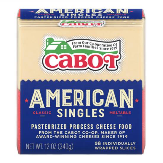 CABOT White American Cheese Singles