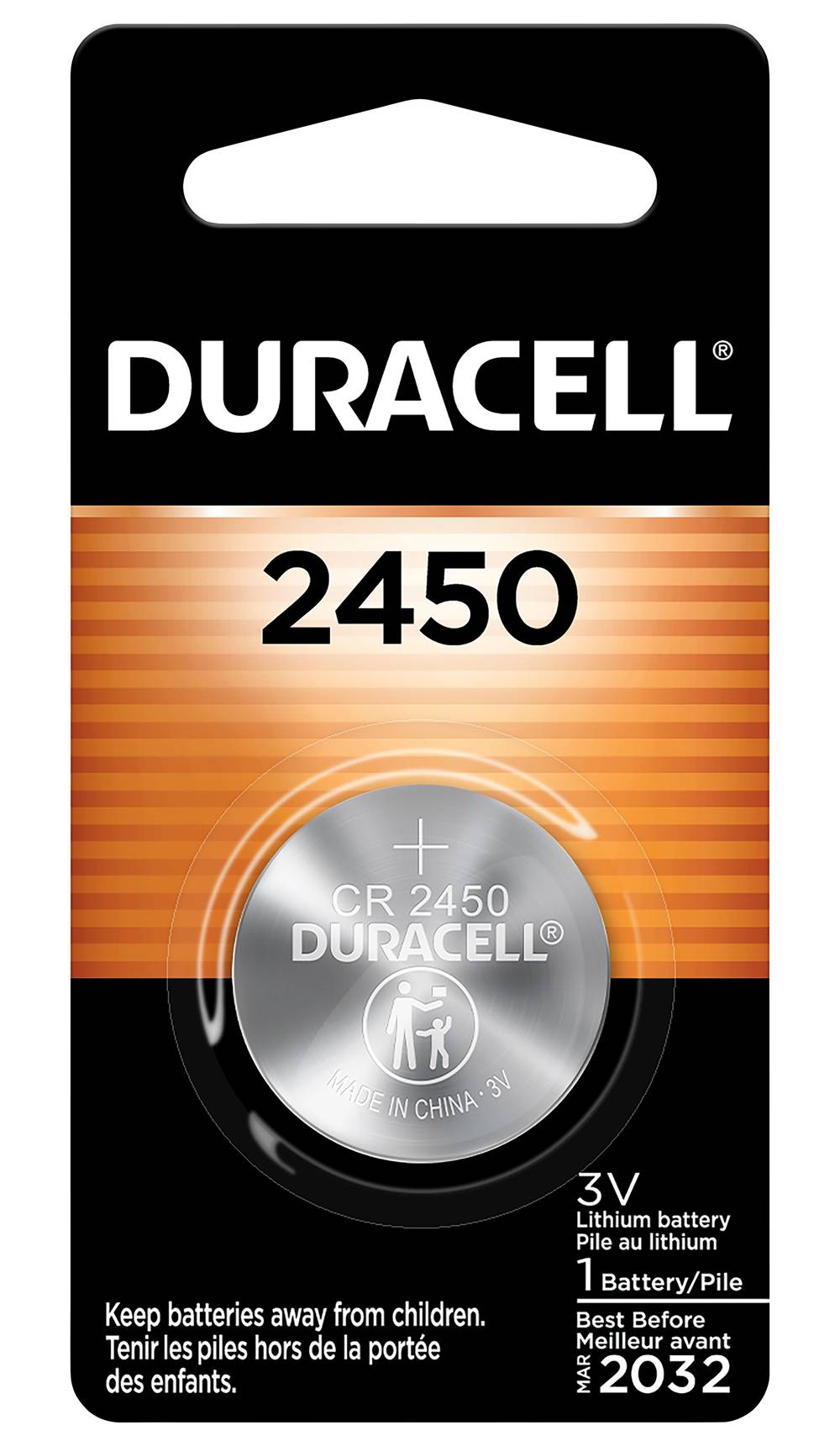 Duracell 2450 3V Lithium Coin Battery
