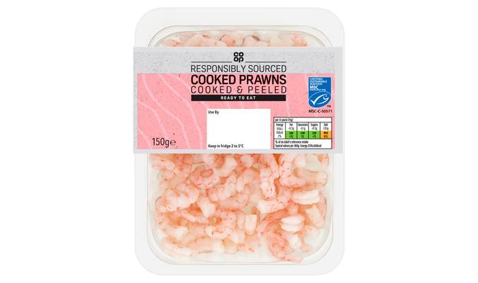 Co-op Cooked Prawns 150g