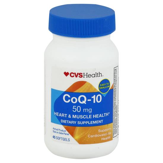 Cvs Health Coq-10 50 mg Heart and Muscle Health Dietary Supplement
