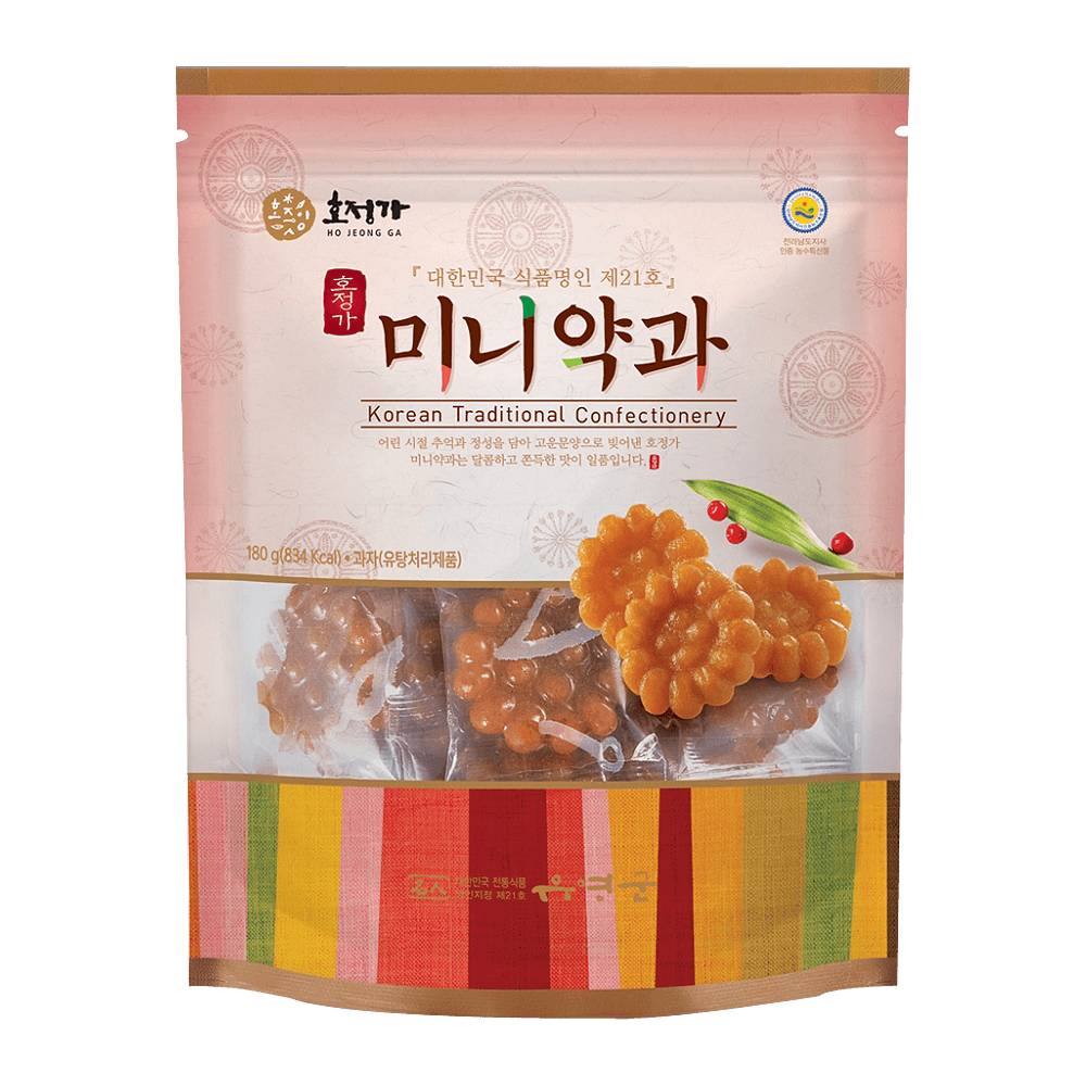 Ho Jeong Ga Mini Yakgwa Korean Traditional Cookie Set (6.35 oz)