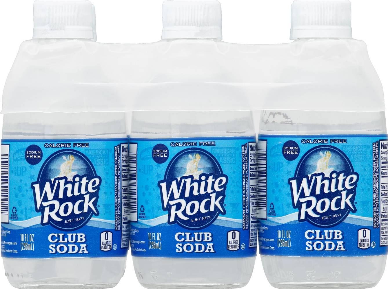 White Rock Club Soda (6 x 10 fl oz)