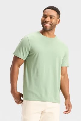 Goodfellow & Co. Every Wear Short Sleeve T-Shirt, Men, L, Light Green