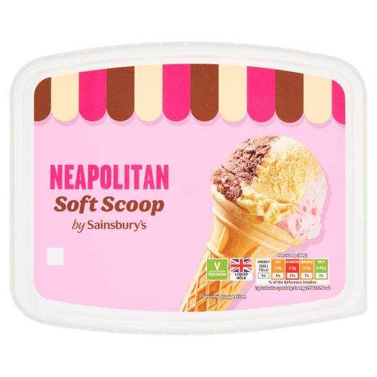 Sainsbury's Neapolitan Soft Scoop 2L