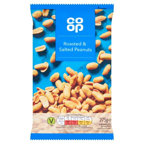 Co-op Roasted & Salted Peanuts (275g)