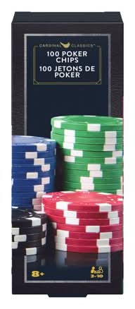 Spin Master Cardinal Classics Colored Poker Chips Set, Assorted