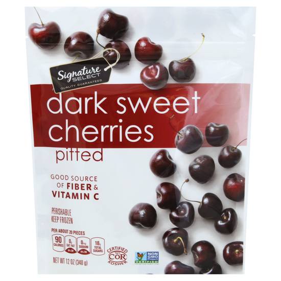 Signature Select Pitted Dark Sweet Cherries (12 oz)