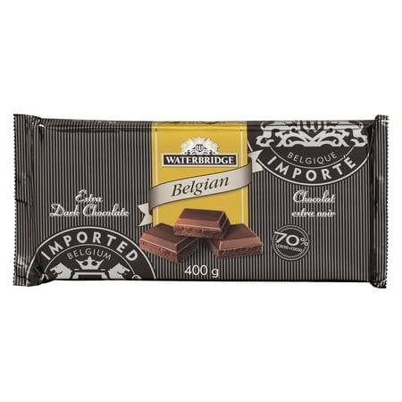 Waterbridge Belgian Extra Dark Chocolate Bar (400 g)