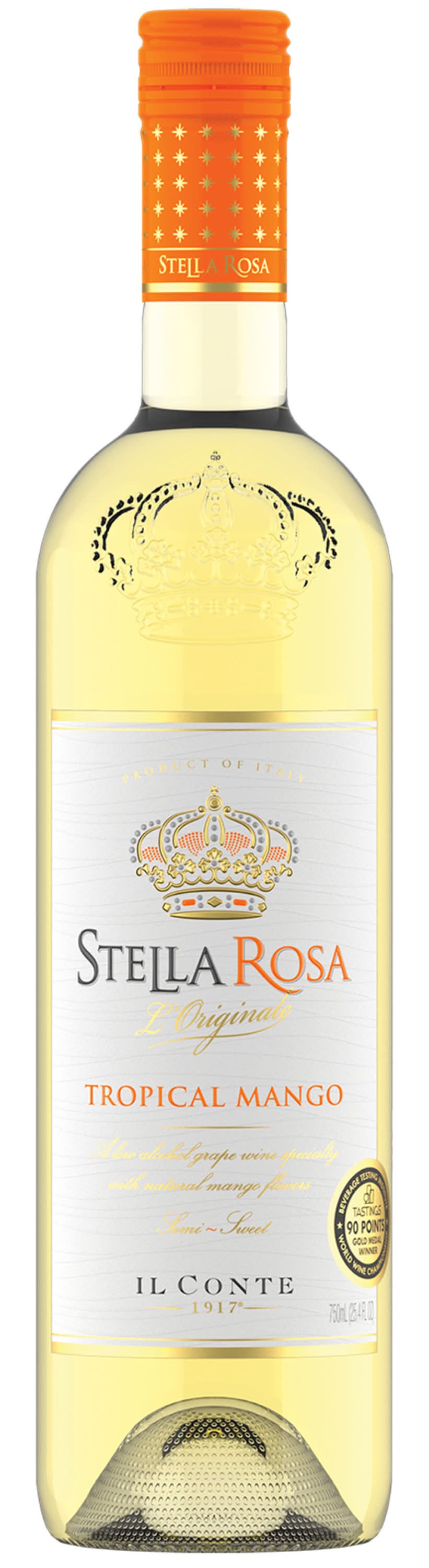 Stella Rosa Semi Sweet White Wine, Tropical Mango (750 ml)