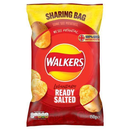 Walkers Ready Salted Crisps 150g Original Price £3.59