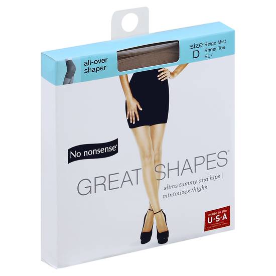 No Nonsense Great Shapes All-Over Shaper Beige Light Size D
