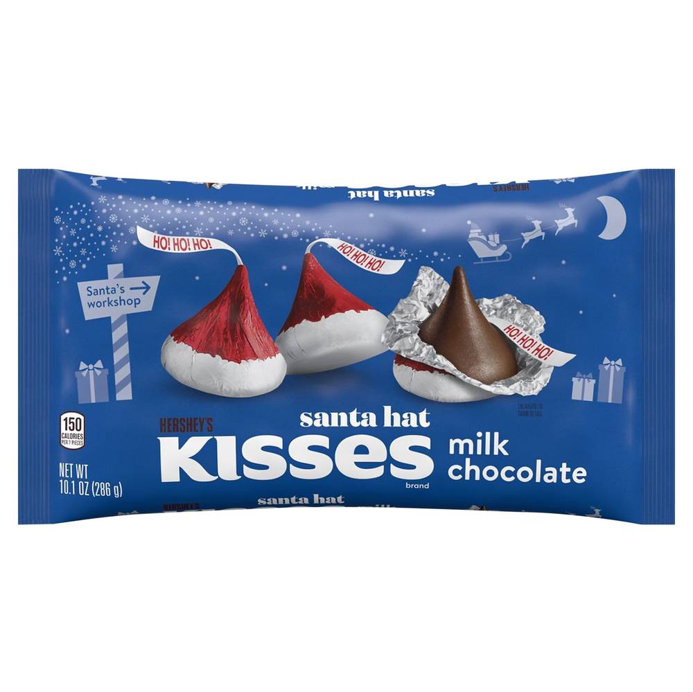 Hershey's Kisses Santa Hat Shape Milk Chocolate (10.1 oz)