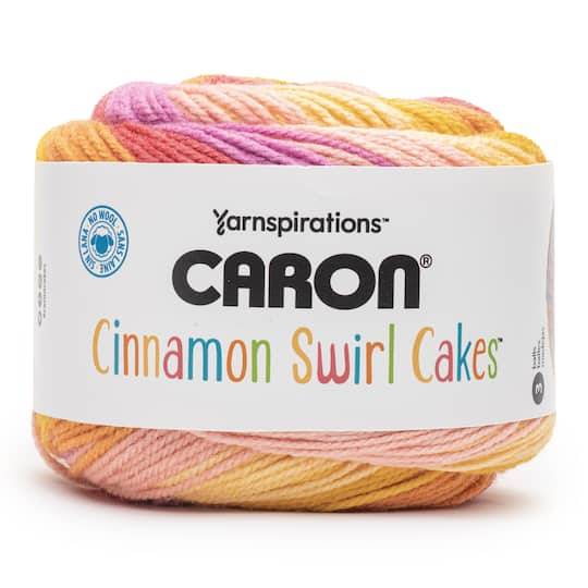 Caron Yarn Cinnamon Swirl Cakes For Knitting Shawls, Mai Tai