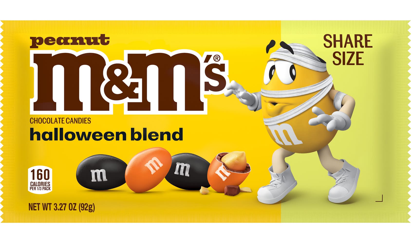 M&M's Peanut Halloween Blend Milk Chocolate Candies (3.27 oz)