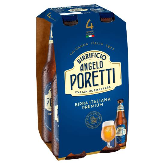 Birrificio Angelo Poretti Lager Beer Bottles (4 ct, 330 ml)