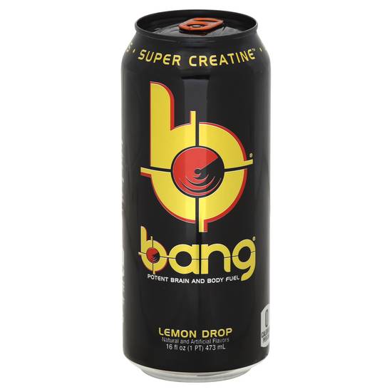 Bang Super Creatine Lemon Drop Energy Drink (16 fl oz)