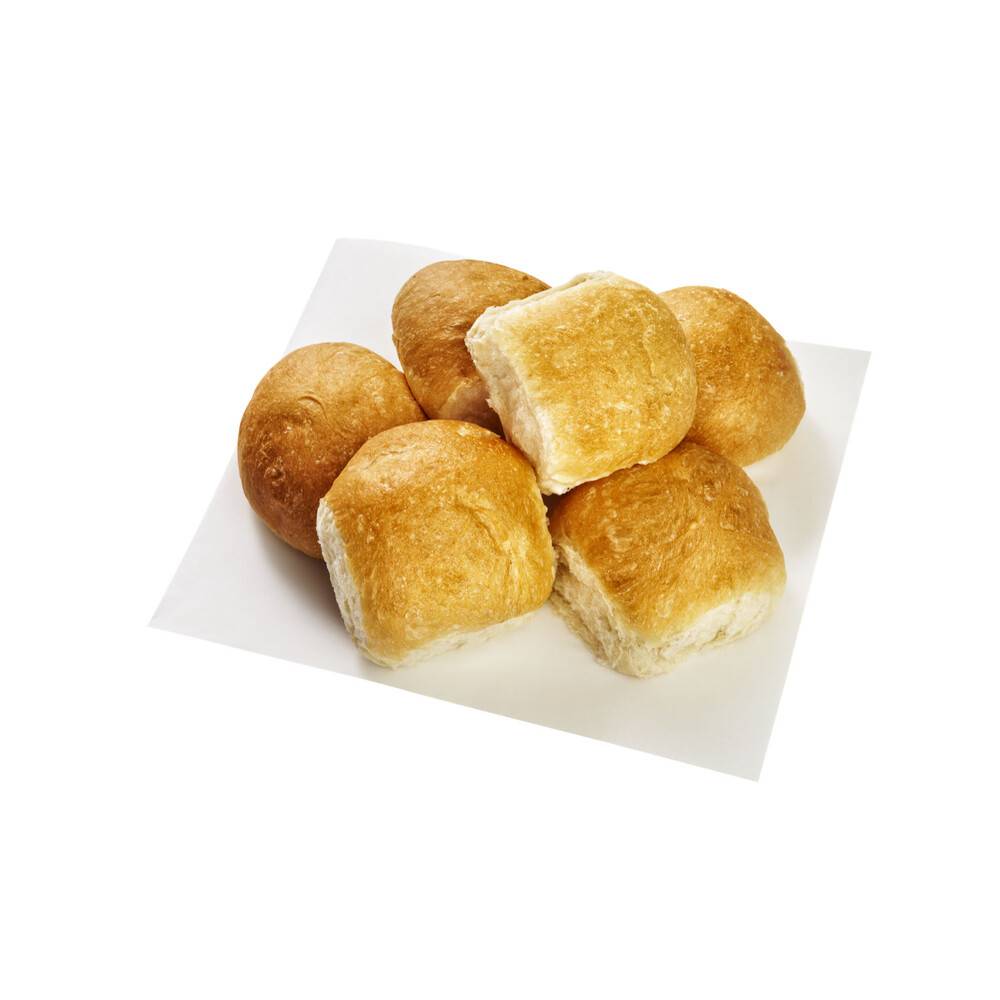 Coles Bakery Super Soft Round Rolls 6 pack
