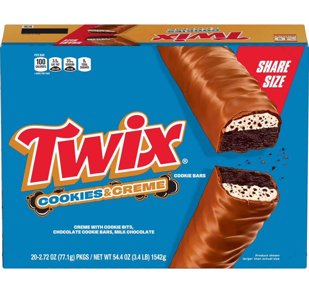 Twix 4 To Go Cookies and Creme Bars (54.4 oz)