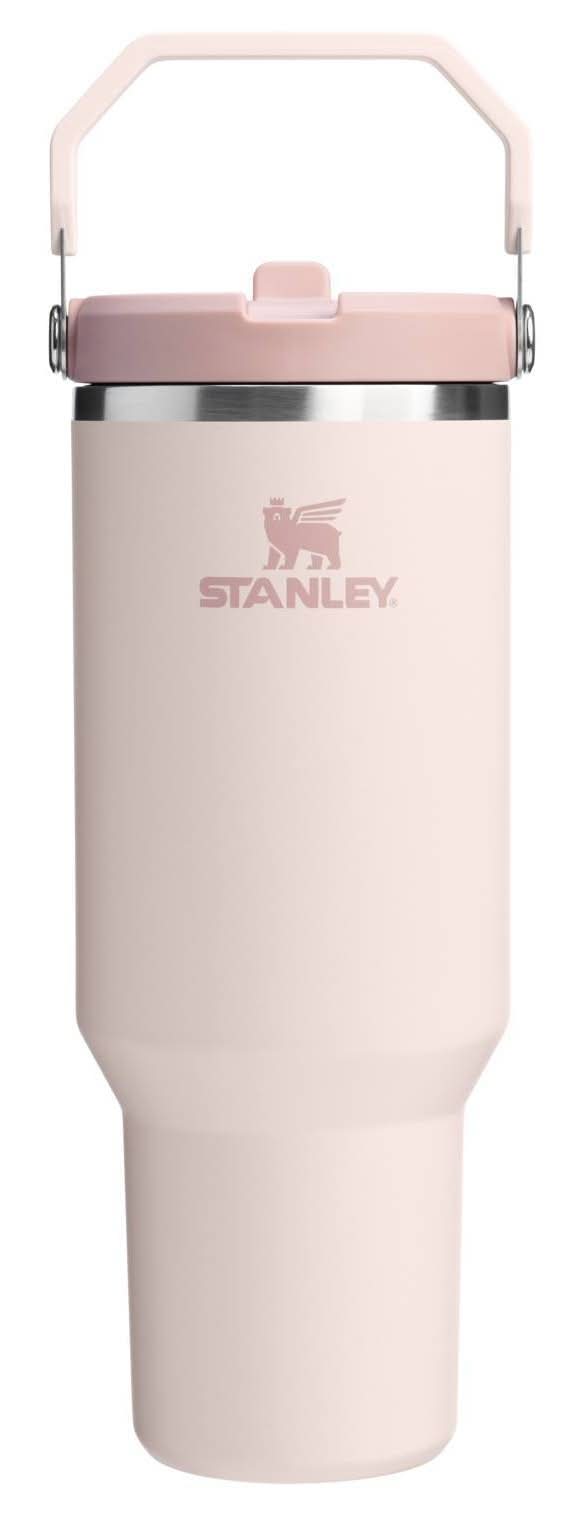 Stanley Stainless Steel Ice Flow Flip Straw Tumbler 40 oz, Rose Quartz
