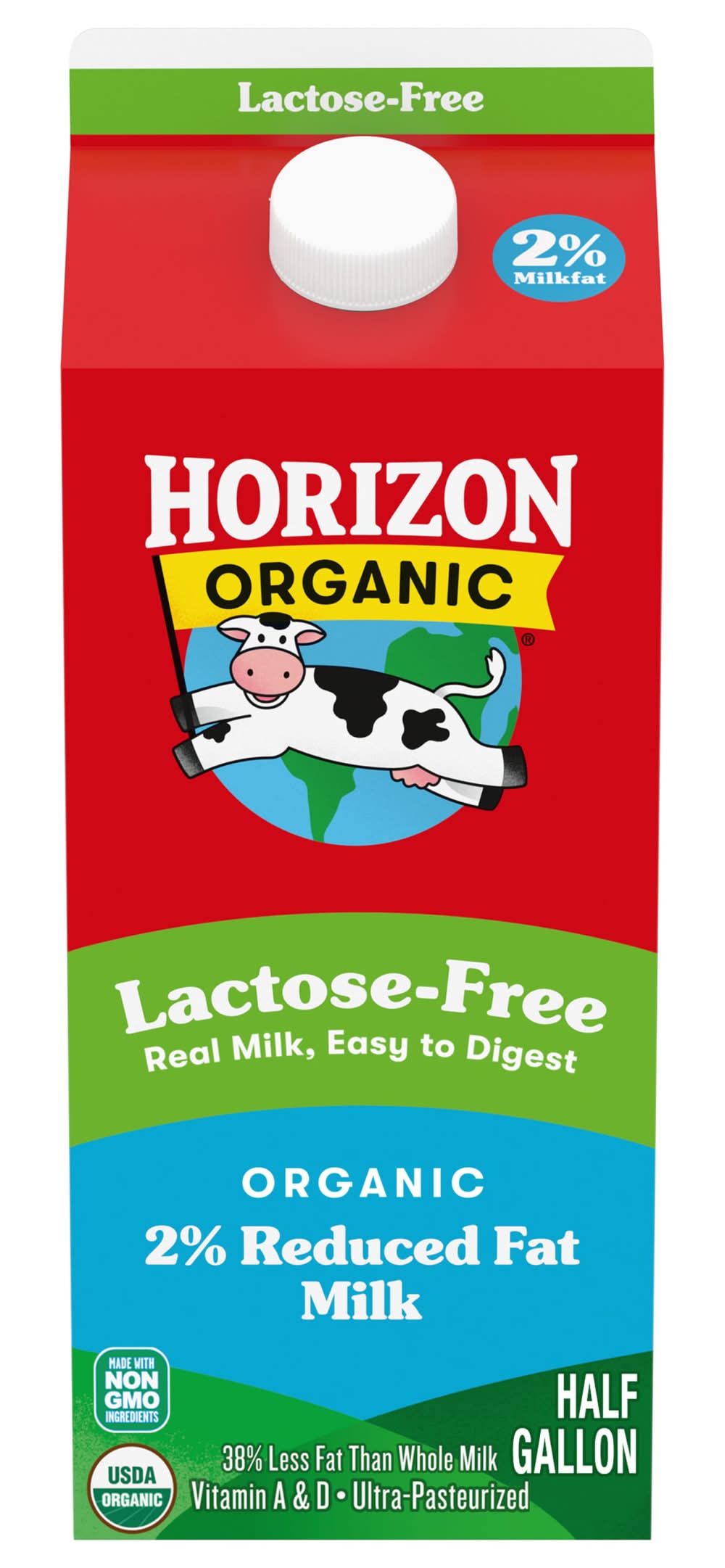 Horizon Organic 2% Reduced Fat Lactose-Free Milk (1.89 L)
