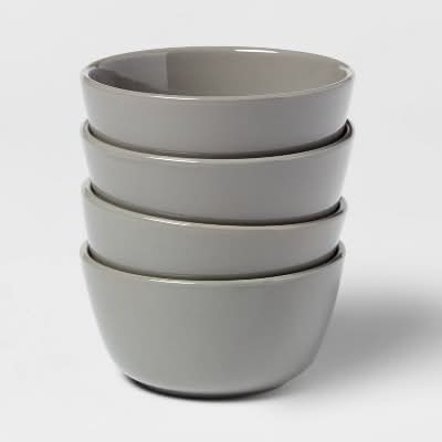 Threshold Stoneware Avesta Mini Bowls, Gray (4 ct)