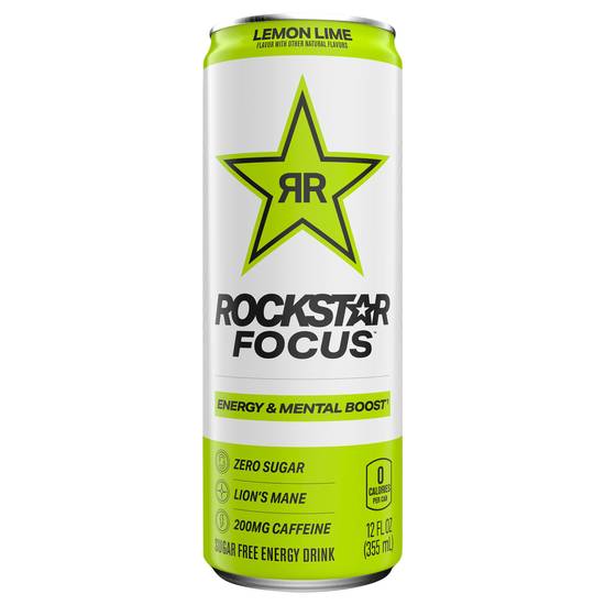 Rockstar Focus Sugar Free Energy Drink (12 fl oz) (lemon lime)