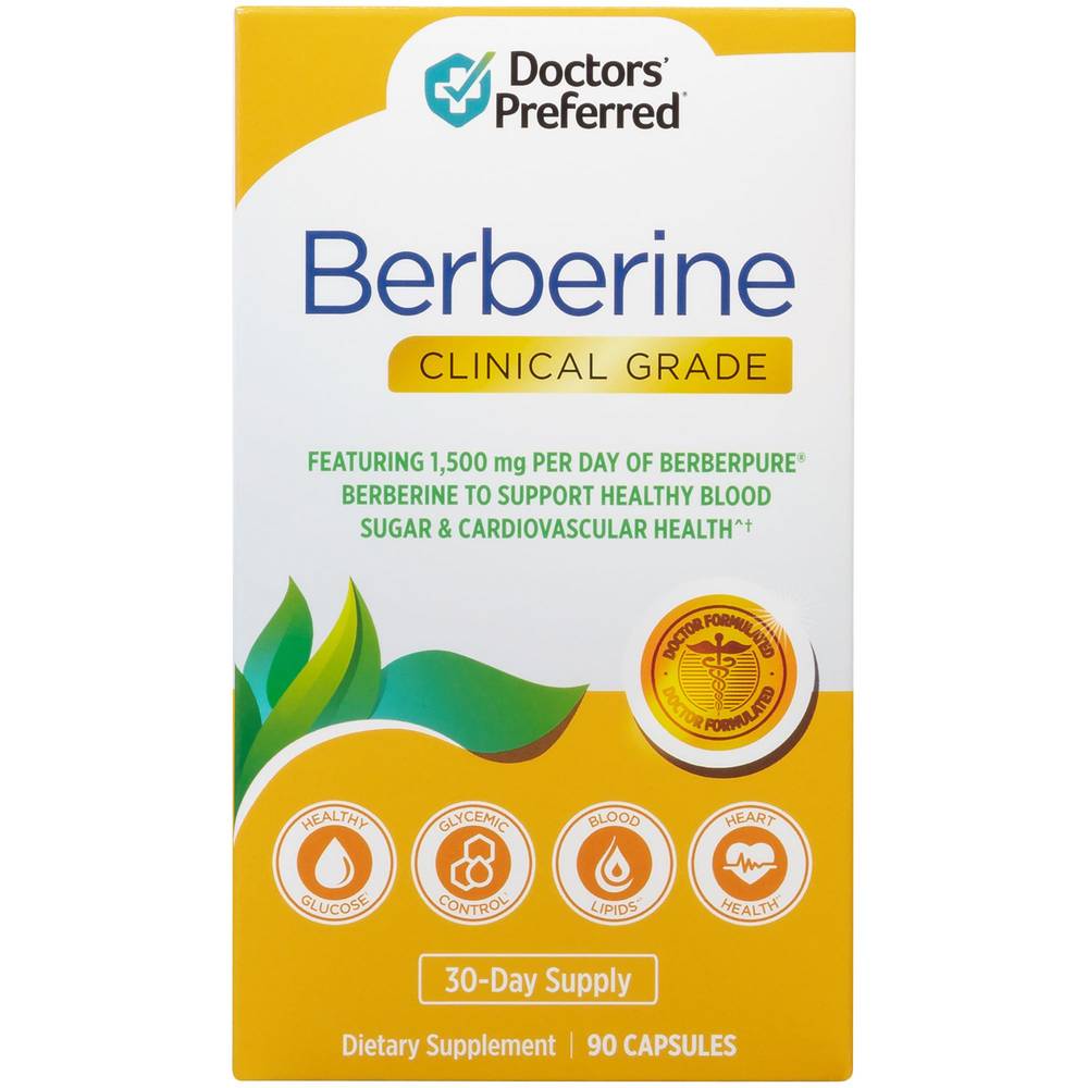 Doctors Preferred Berberine Clinical Grade 1500 Mg - (90 Capsules)