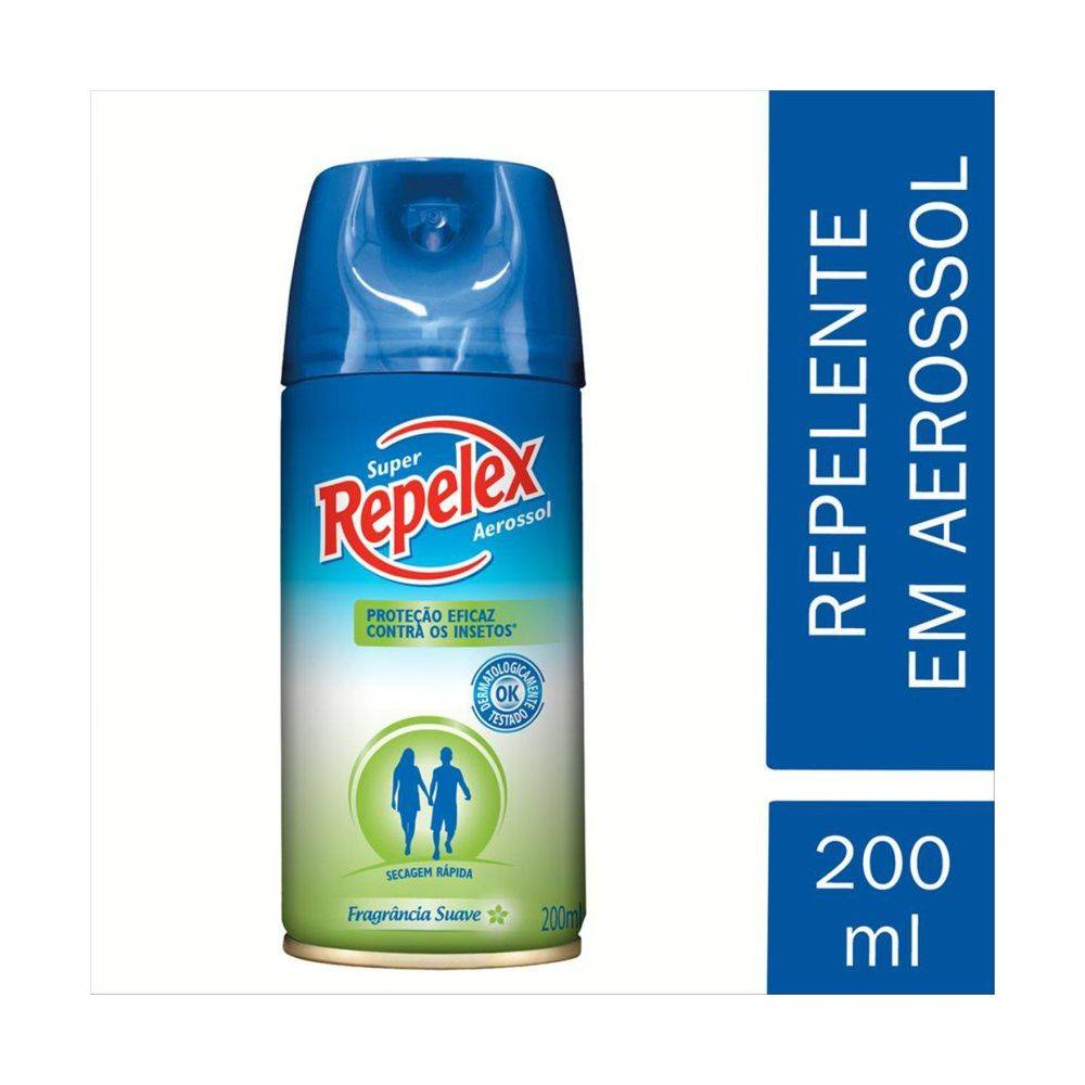 Repelex repelente super aerossol family care fragrância suave (200 ml)