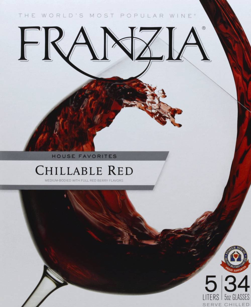 Franzia California House Favorites Chillable Red (5 L)