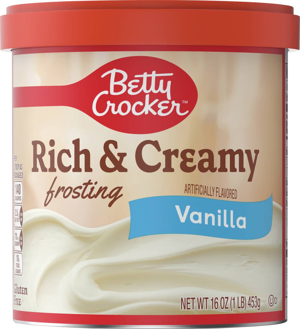 Betty Crocker Gluten Free Rich & Creamy Frosting (vanilla)