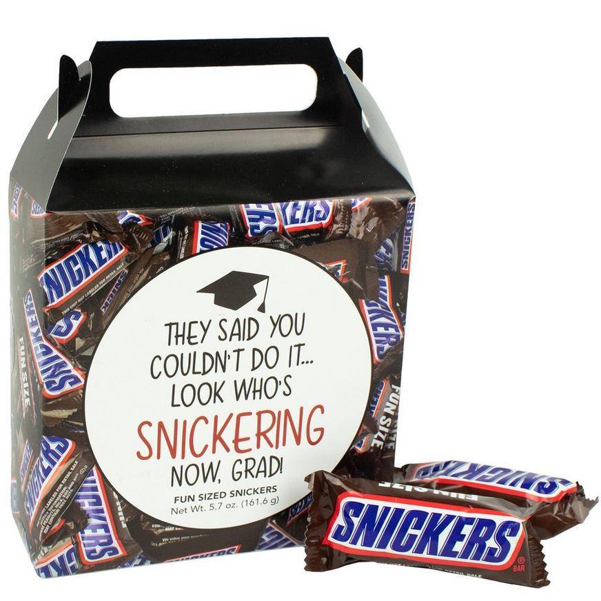 Party City Look Who's Snickering Graduation Candy Box With Fun, Unisex, Multi (5.7 oz)