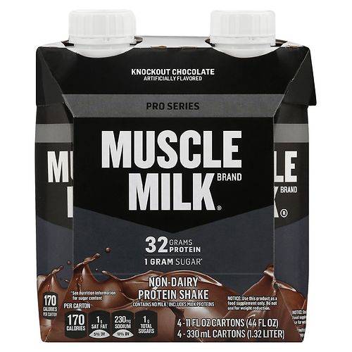 Muscle Milk Pro Series Ready To Drink Protein Drink Chocolate - 11.0 fl oz x 4 pack