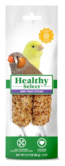 Healthy Select Bird Treat Sticks with Honey Flavor, 3.17 oz., Pack of 2
